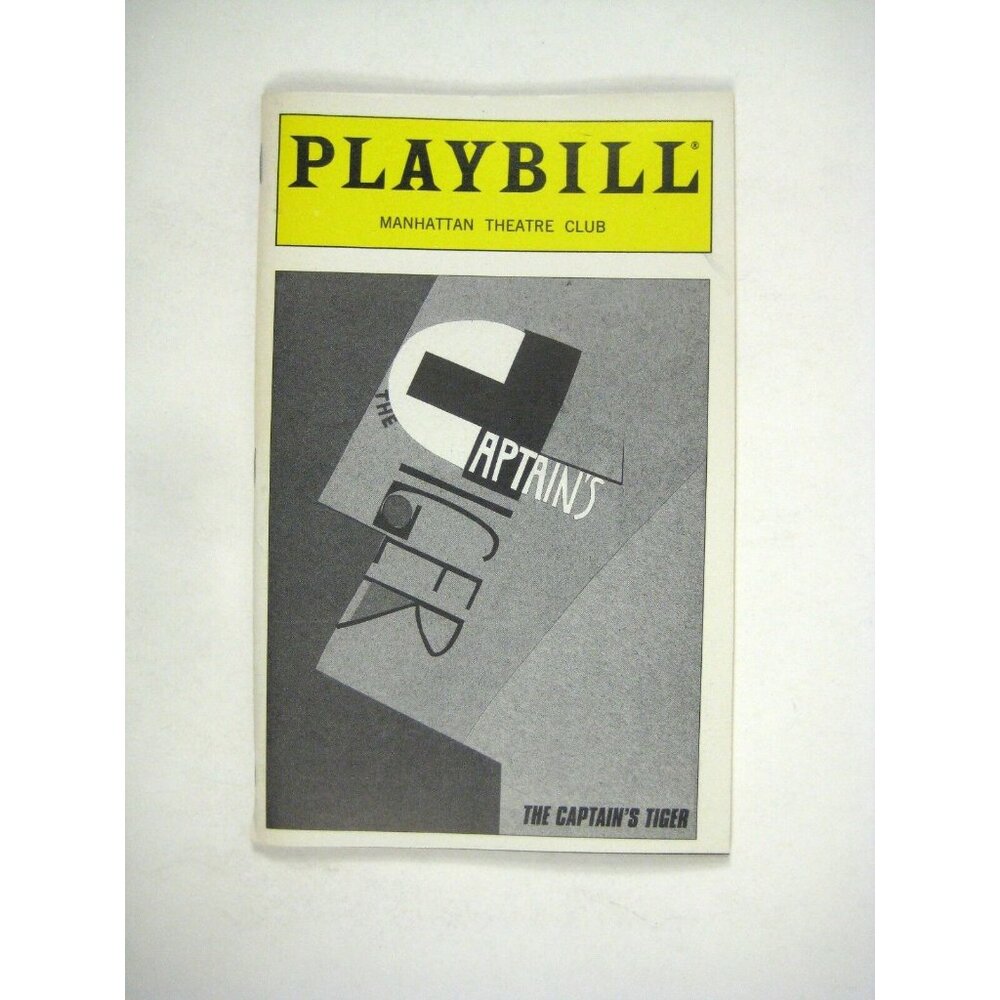 Captains Tiger Playbill 1999 Manhattan Theatre Felicity Jones Athol Fugard